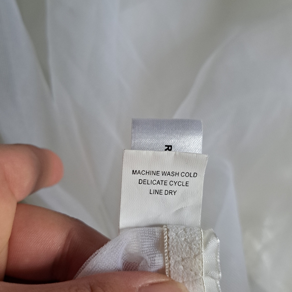Frederick's of Hollywood Vintage Y2K White Chemise Slip Dress Size Large - Picture 4 of 11